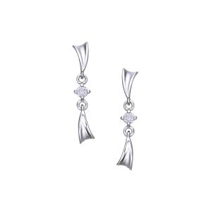 K18 天然ブルージルコン 4mm ダイヤモンドカット スタッドピアス