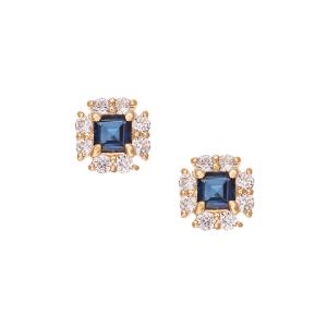 ツツミ K10ホワイトゴールドサファイアピアス ジュエリーツツミ K10ホワイトゴールドサファイアピアス
