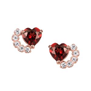 ジュエリーツツミ K10イエローゴールドスモーキークォーツピアス