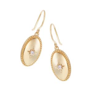 TSUTSUMI ジュエリーツツミ　スモーキークォーツ ゴールド チェーンピアス K10イエローゴールドスモーキークォーツピアス(RPE578-003)|TSUTSUMI