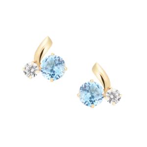 ジュエリーツツミ プラチナダイヤモンドピアス Pt ホースシュー 馬蹄