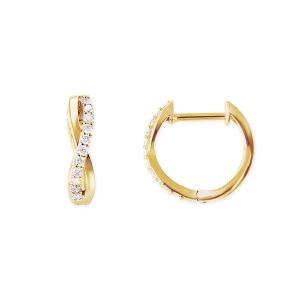 ジュエリーツツミ K18イエローゴールドダイヤモンドピアス