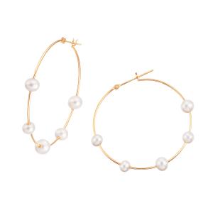 ジュエリーツツミk18アコヤ真珠ピアス　7mm K18イエローゴールドアコヤ真珠ピアス（7mm）(RPE846-002