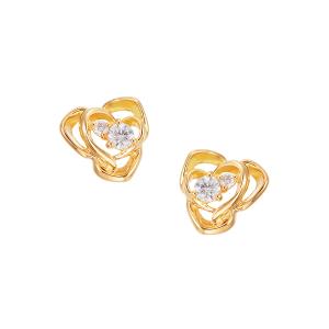 ジュエリーツツミ K18イエローゴールドアコヤ真珠ピアス（7mm