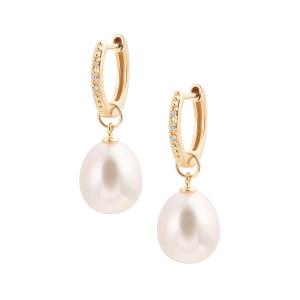 ジュエリーツツミ K10イエローゴールド淡水パールピアス : ジュエリー