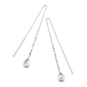 K18ホワイトゴールドダイヤモンドピアス