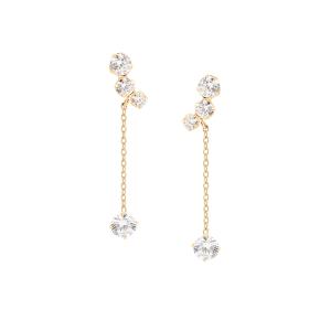 ジュエリーツツミ K10イエローゴールドターコイズピアス : ジュエリー