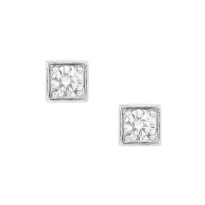 ジュエリーツツミ プラチナダイヤモンドピアス Pt ホースシュー 馬蹄