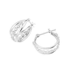 ジュエリーツツミ ツツミ ピアス プラチナダイヤモンドピアス フープ