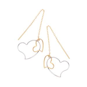 ジュエリーツツミ K18イエローゴールドサファイアピアス