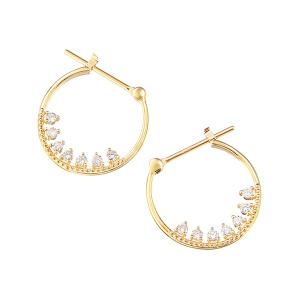 ジュエリーツツミ K10ピンクゴールドダイヤモンドピアス : ジュエリー