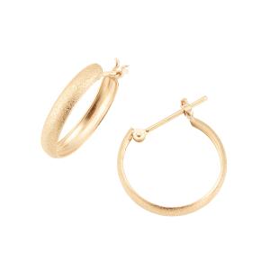 anq. ピアス 「anq.」K10・ダイヤモンド フープピアス
