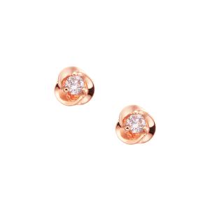 ジュエリーツツミ K10ピンクゴールドピンクサファイアピアス