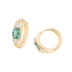 ジュエリーツツミ K18イエローゴールドルビーピアス : ジュエリー