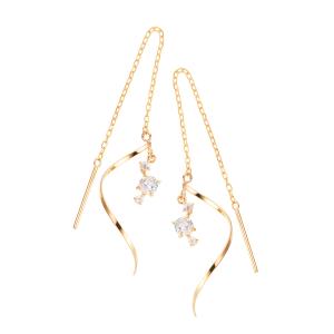 ルビー ピアス フックピアス k18 18k 18金 イエローゴールド