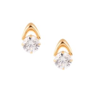 ジュエリーツツミK18 計0.2ct ダイヤモンド　一粒　ピアス ジュエリーツツミ K18イエローゴールドダイヤモンドピアス