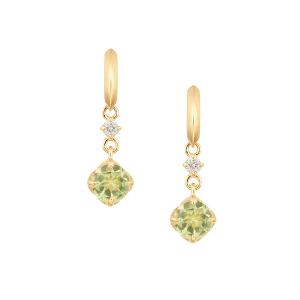 ジュエリーツツミ K10ホワイトゴールドサファイアピアス : ジュエリー