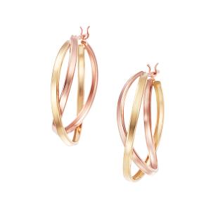 ジュエリーツツミ K10ピンクゴールドピンクサファイアピアス