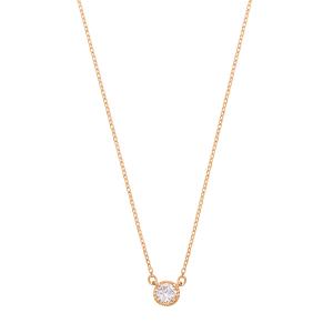 ジュエリーツツミ K18イエローゴールドネックレス（40cm