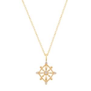 ジュエリーツツミ ツツミ ネックレス K10イエローゴールドダイヤモンド