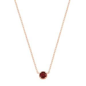 ジュエリーツツミ K10ピンクゴールドピンクトルマリンネックレス