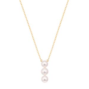 ジュエリーツツミ K10イエローゴールド淡水パールネックレス（6.5mm