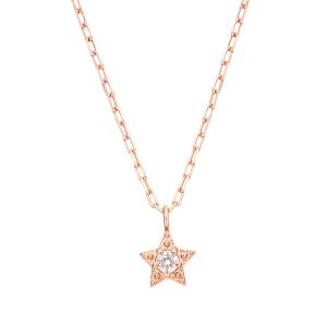ジュエリーツツミ ツツミ ネックレス K10ピンクゴールドダイヤモンド