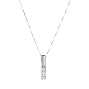 18kホワイトゴールドダイヤモンドネックレス ジュエリーツツミ K18ホワイトゴールド/K14ホワイトゴールド鑑別書付