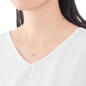 K10イエローゴールドエメラルドネックレスの詳細画像3
