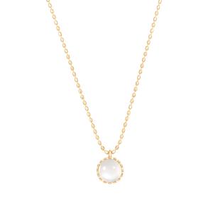 ジュエリーツツミ K10ピンクゴールドピンクサファイアネックレス