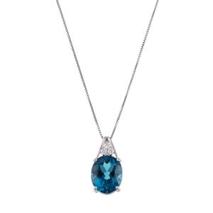 ジュエリーツツミ プラチナロンドンブルートパーズネックレス