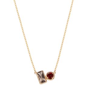 ジュエリーツツミ K10イエローゴールドスモーキークォーツネックレス