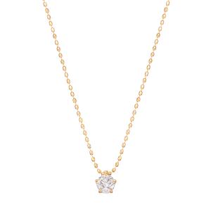 ジュエリーツツミ K18イエローゴールドダイヤモンドネックレス