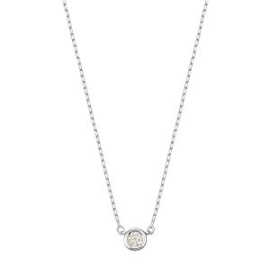 ジュエリーツツミ ツツミ ネックレス K10ホワイトゴールドダイヤモンド