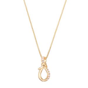 ジュエリーツツミ K10イエローゴールドダイヤモンドネックレス