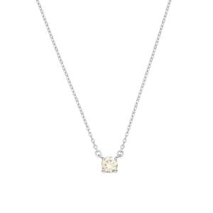 ジュエリーツツミ プラチナ鑑定書付ダイヤモンドネックレス（0.09