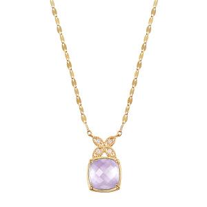 ジュエリーツツミ ツツミ ネックレス K10ピンクゴールドダイヤモンド