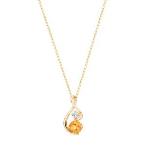 ジュエリーツツミ K10イエローゴールドダイヤモンドネックレス