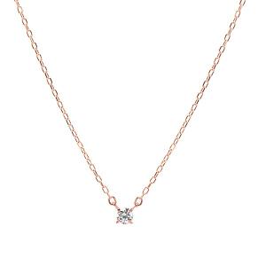 ジュエリーツツミ ツツミ ネックレス K10ピンクゴールドダイヤモンド