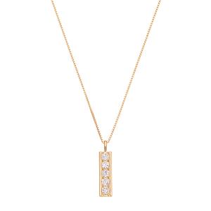 ジュエリーツツミ K18イエローゴールド鑑定書付ダイヤモンドネックレス