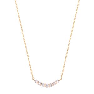 ジュエリーツツミ K10ピンクゴールドダイヤモンドネックレス