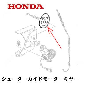 ホンダ（HONDA） 除雪機 シューターガイドモーターギヤーセット