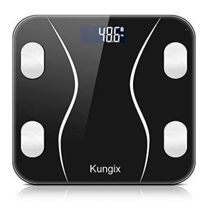 体重計 体組成計 体脂肪計 Bluetooth LCDデジタル表示 強化ガラス 高精度センサー スマートスケール 体重/体脂肪率/BMI/B