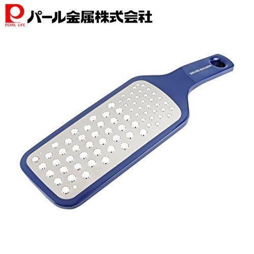パール金属 デリッシュキッチン おろし器 ネイビー 27×9×2.5cm 軽い力で 大根おろし器 C...
