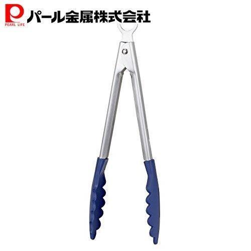 パール金属 デリッシュキッチン トング ネイビー 24cm ナイロンクッキングトング CC-1307
