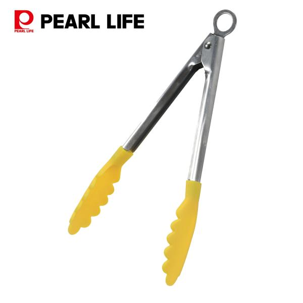 パール金属 デリッシュキッチン トング クッキングトング 24cm ナイロン製 イエロー CC-18...