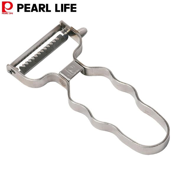 パール金属 ピーラー 皮むき 皮引き 千切りピーラー 波型グリップ ステンレス製 日本製 Simpl...