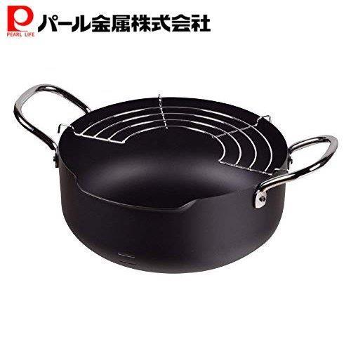 パール金属 天ぷら鍋 22cm IH対応 注ぎやすい 鉄 揚げ物鍋 メイドインジャパン HB-189...