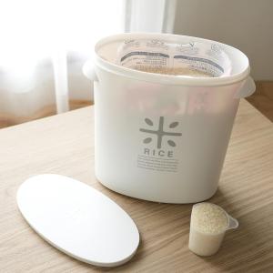 パール金属 日本製 米びつ 5kg ホワイト ...の詳細画像2