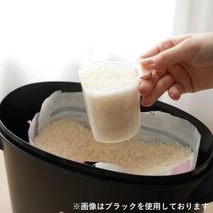 パール金属 日本製 米びつ 5kg ホワイト ...の詳細画像4